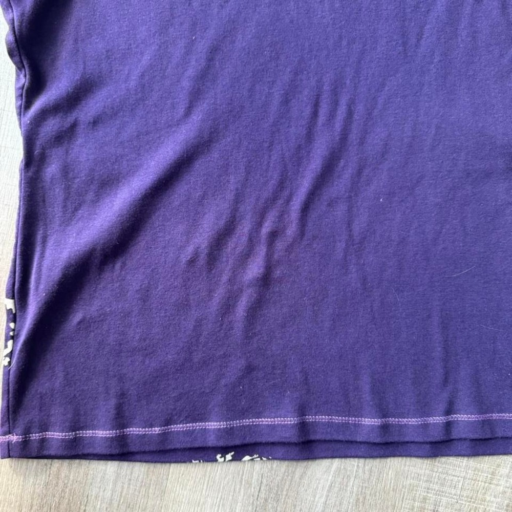 Y2K Dressbarn Henley Women's Plus Size 2X Purple Fairycore Paisley Indie Boho - Picture 7 of 8